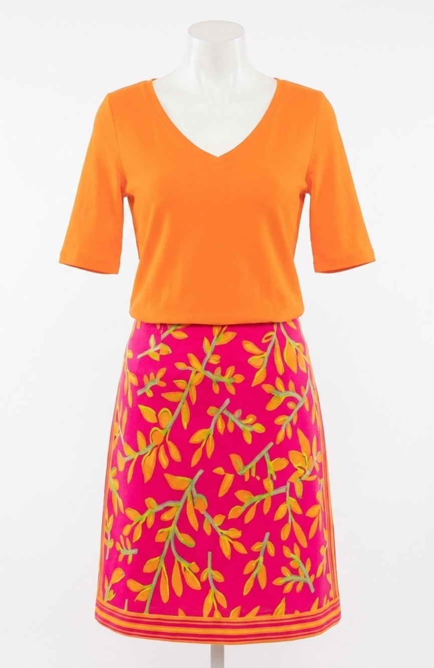 NEW GRETCHEN SCOTT second skin top in orange